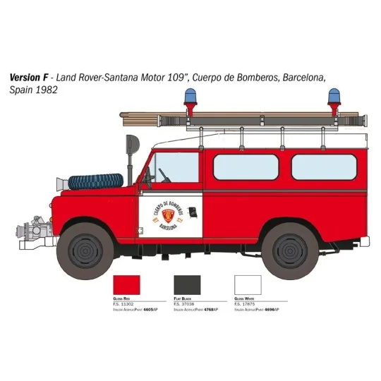 I3660-Land Rover Fire Brigade 1/24 Italeri - I3660