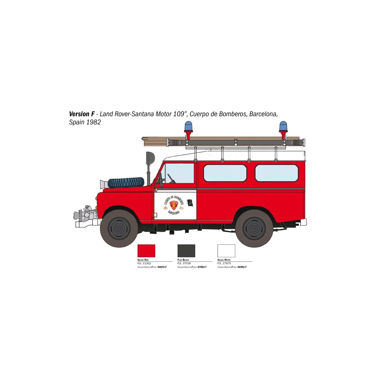 Land Rover Fire Brigade 1/24 Italeri Italeri I3660 - 10