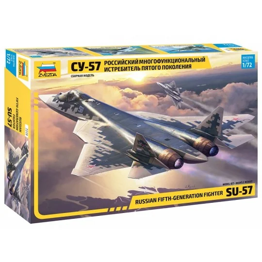 Chasseur Sukhoï Su-57 1/72 Zvezda Zvezda Z7319 - 1 Z7319-Chasseur Sukhoï Su-57 1/72 Zvezda - Z7319