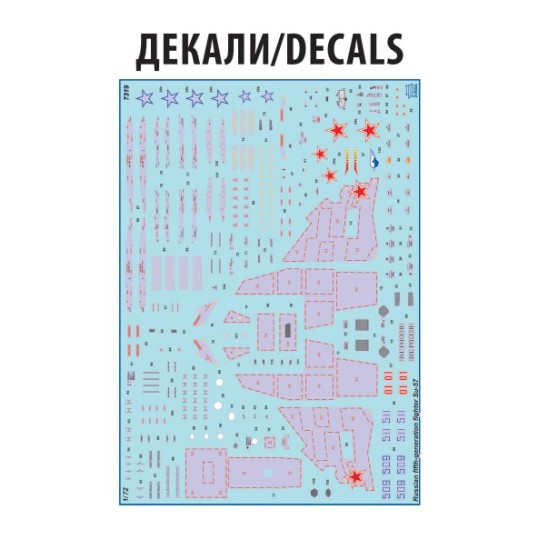 Z7319-Chasseur Sukhoï Su-57 1/72 Zvezda