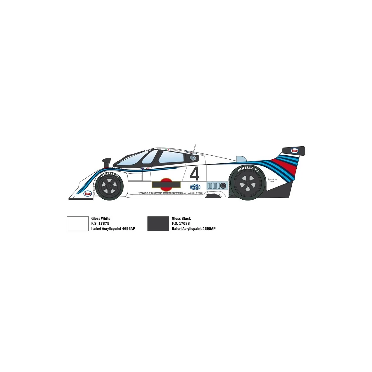 Lancia LC2 1/24 Italeri Italeri I3641 - 4