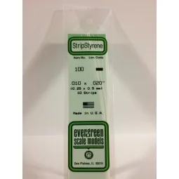 Wand 0.25x0.5x350mm Ref: 100 - Evergreen - S1370100 - S1370100