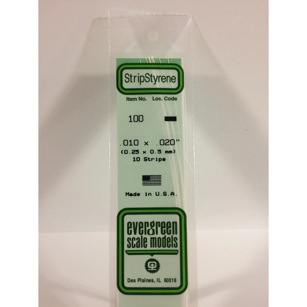 Baguette 0.25x0.5x350mm Ref : 100 - Evergreen Evergreen S1370100 - 1 Baguette 0.25x0.5x350mm Ref : 100 - Evergreen Evergreen S1370100 - 1