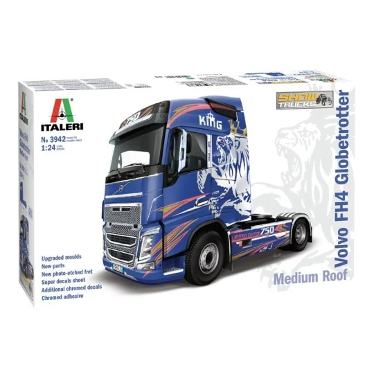 Volvo FH4 Globetrotter toit médium 1/24 Italeri Italeri I3942 - 2 I3942-Volvo FH4 Globetrotter toit médium 1/24 Italeri - I3942