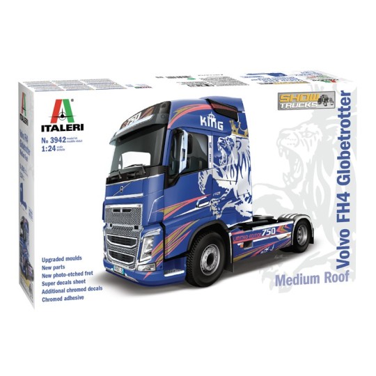 Volvo FH4 Globetrotter medium roof 1/24 Italeri Italeri I3942 - 2 I3942-Volvo FH4 Globetrotter medium roof 1/24 Italeri - I3942