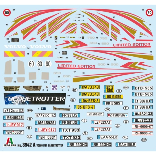 Volvo FH4 Globetrotter medium roof 1/24 Italeri Italeri I3942 - 3 I3942-Volvo FH4 Globetrotter medium roof 1/24 Italeri - I3942