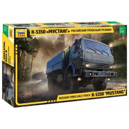 Camion Kamaz K-5350 3 essieux 1/35 Zvezda Zvezda Z3697 - 1