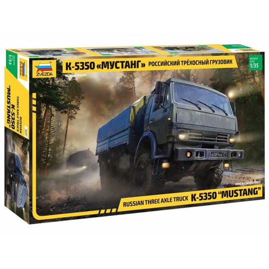 Z3697-Camion Kamaz K-5350 3 essieux 1/35 Zvezda - Z3697