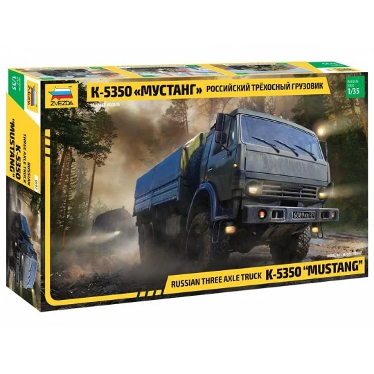 Z3697-Camion Kamaz K-5350 3 essieux 1/35 Zvezda - Z3697