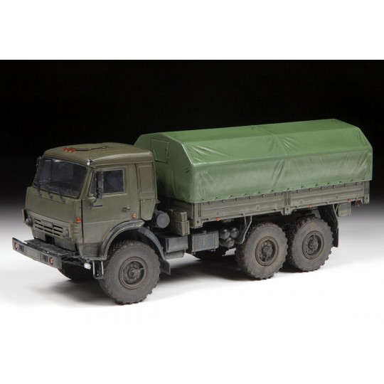 Z3697-Camion Kamaz K-5350 3 essieux 1/35 Zvezda