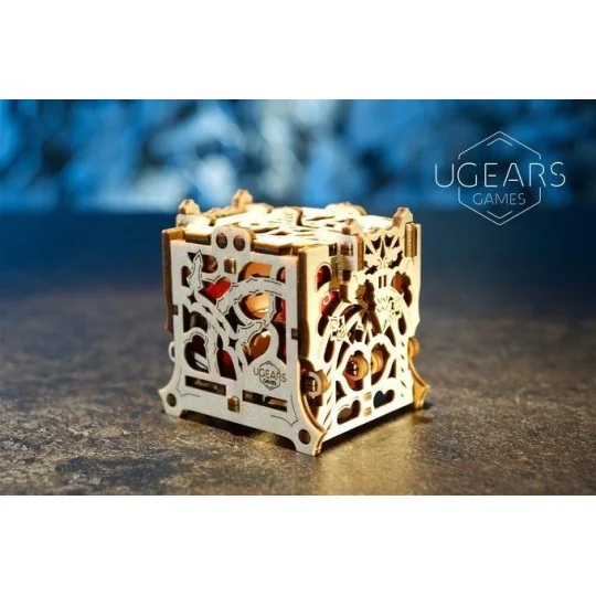 Boîte à dés 3D bois UGEARS UGEARS UG-70072 - 1 UG-70072-Boîte à dés 3D bois UGEARS - UG-70072