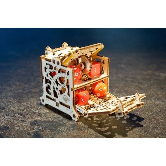 UG-70072-UGEARS 3D Wooden Dice Box - UG-70072