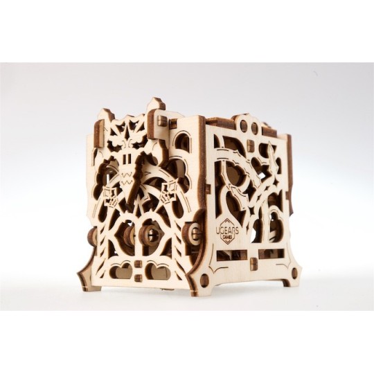 UG-70072-UGEARS 3D Wooden Dice Box - UG-70072