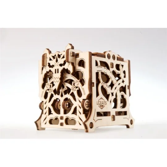 UG-70072-UGEARS 3D Wooden Dice Box - UG-70072
