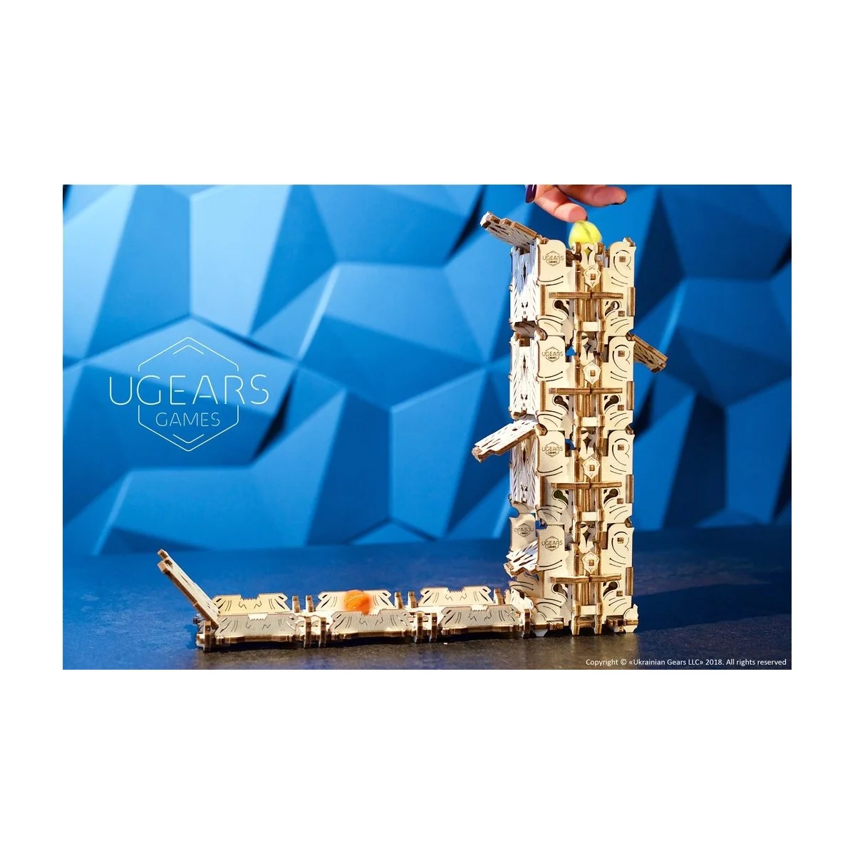 UGEARS 3D wood dice tower UGEARS UG-70069 - 1