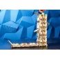 UG-70069-UGEARS 3D wood dice tower - UG-70069