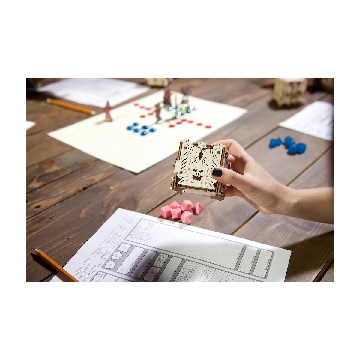 UGEARS 3D wood dice tower UGEARS UG-70069 - 5