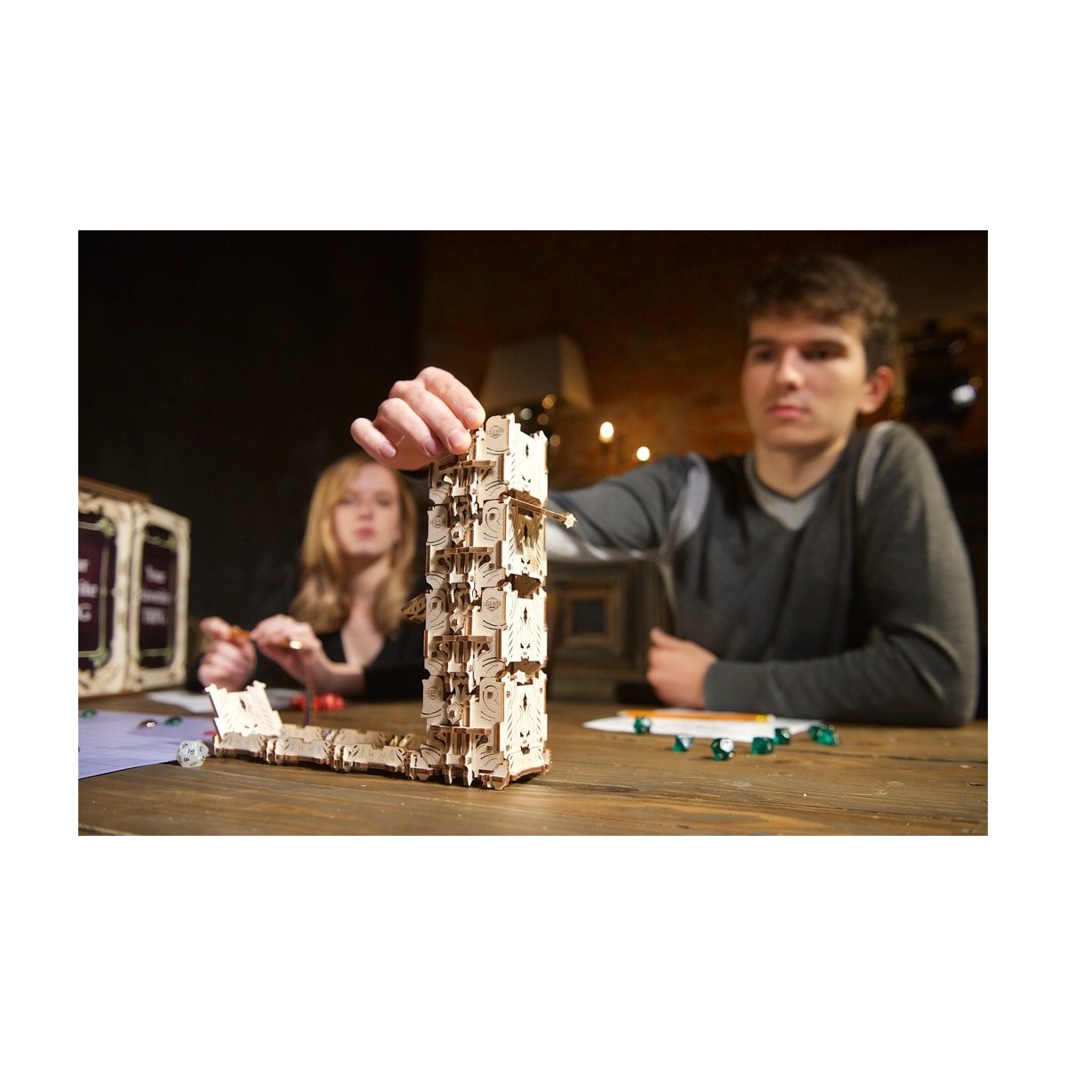 UGEARS 3D wood dice tower UGEARS UG-70069 - 10