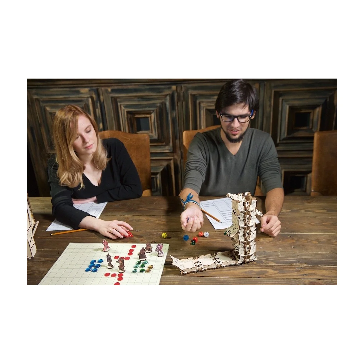 UGEARS 3D wood dice tower UGEARS UG-70069 - 11