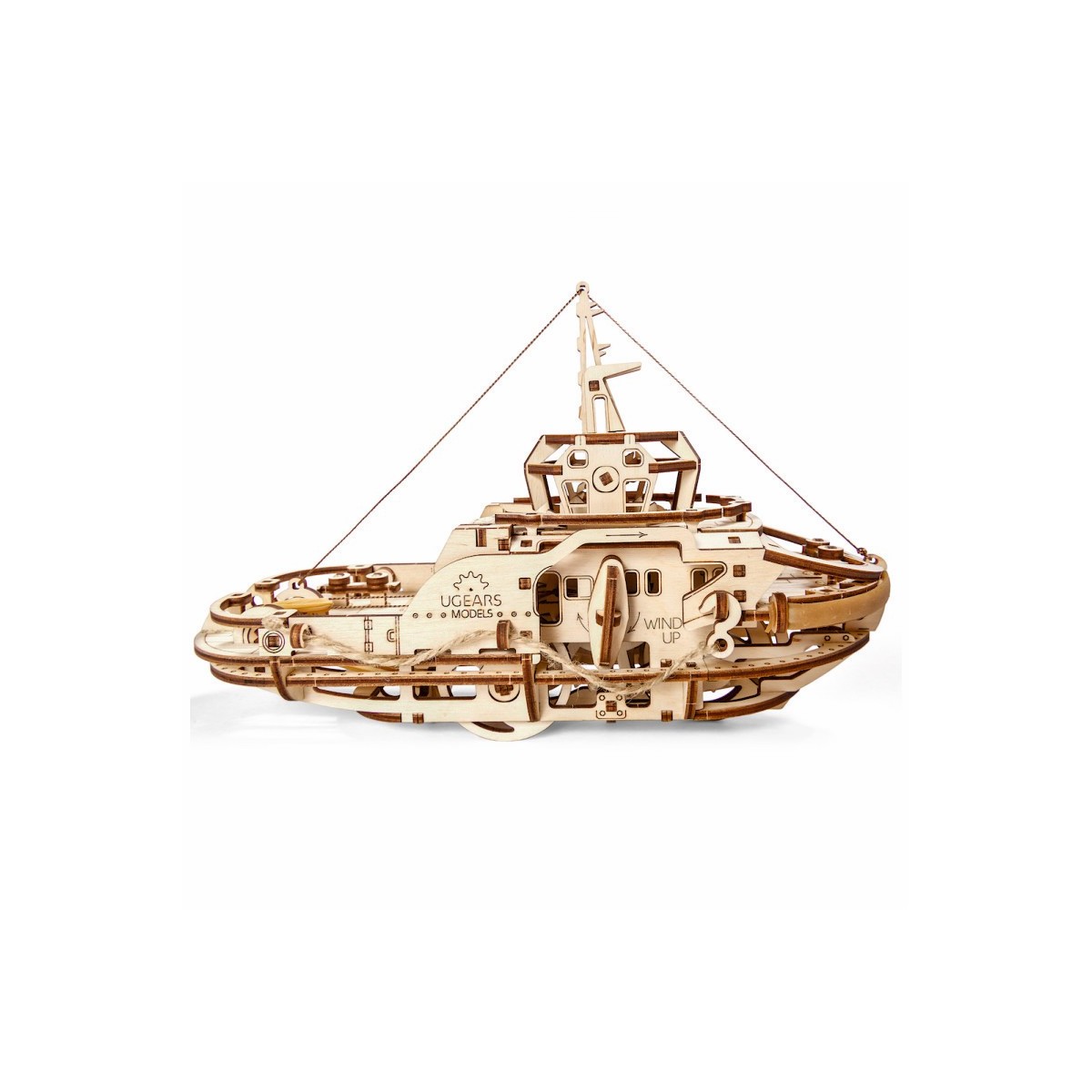 UGEARS 3D wood tugboat UGEARS UG-70078 - 2
