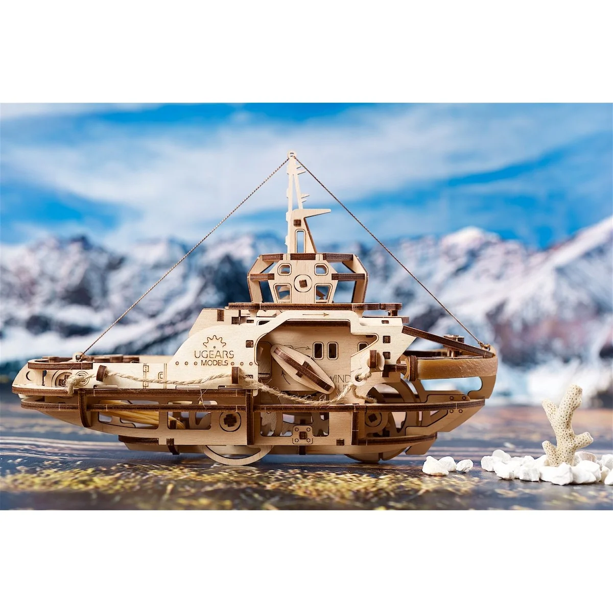 UGEARS 3D wood tugboat UGEARS UG-70078 - 5 UGEARS 3D wood tugboat UGEARS UG-70078 - 5