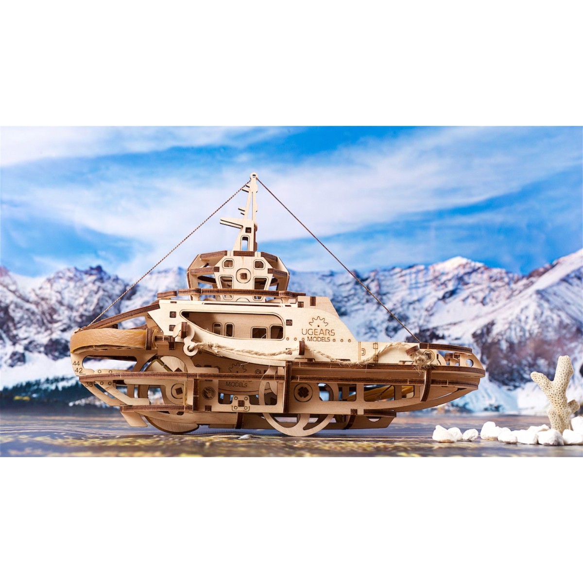 UGEARS 3D wood tugboat UGEARS UG-70078 - 7 UGEARS 3D wood tugboat UGEARS UG-70078 - 7