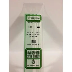 Wand 0.25x2.0x350mm Ref: 104 - Evergreen - S1370104 - S1370104