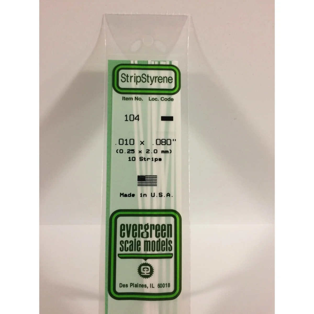 Wand 0.25x2.0x350mm Ref: 104 - Evergreen - S1370104 - S1370104 Wand 0.25x2.0x350mm Ref: 104 - Evergreen - S1370104 - S1370104