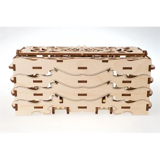 UG-70068-UGEARS wood 3D card box - UG-70068