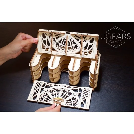 UG-70068-UGEARS wood 3D card box - UG-70068