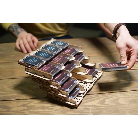 UG-70068-UGEARS wood 3D card box - UG-70068