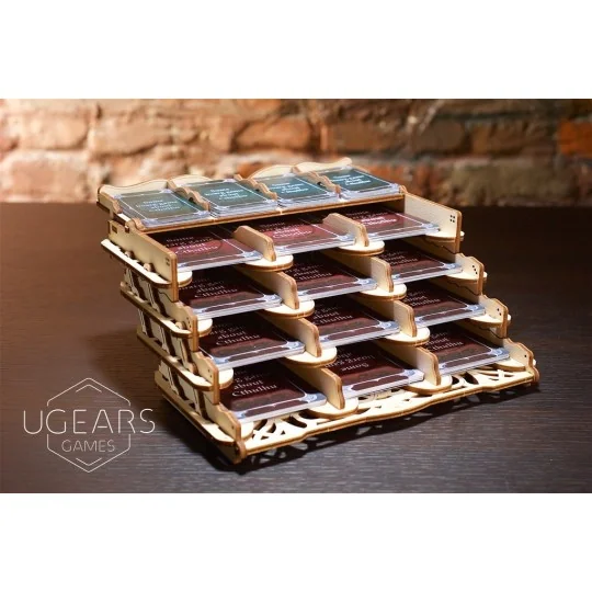 UG-70068-UGEARS wood 3D card box - UG-70068