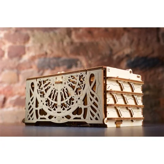 UG-70068-UGEARS wood 3D card box - UG-70068
