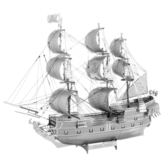 ICX016-Iconx Pirate Ship Black Pearl Metal Earth - ICX016