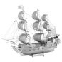 ICX016-Iconx Pirate Ship Black Pearl Metal Earth - ICX016