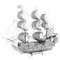 ICX016-Iconx Pirate Ship Black Pearl Metal Earth - ICX016