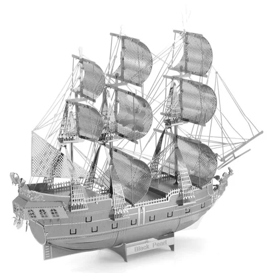 ICX016-Iconx Pirate Ship Black Pearl Metal Earth - ICX016