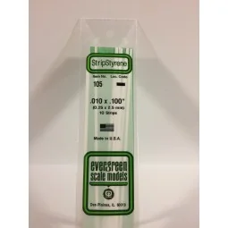 Wand 0.25x2.5x350mm Ref: 105 - Evergreen - S1370105