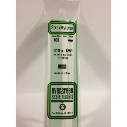 Wand 0.25x3.2x350mm Ref: 106 - Evergreen - S1370106