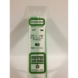 Wand 0.25x4.0x350mm Ref: 107 - Evergreen - S1370107