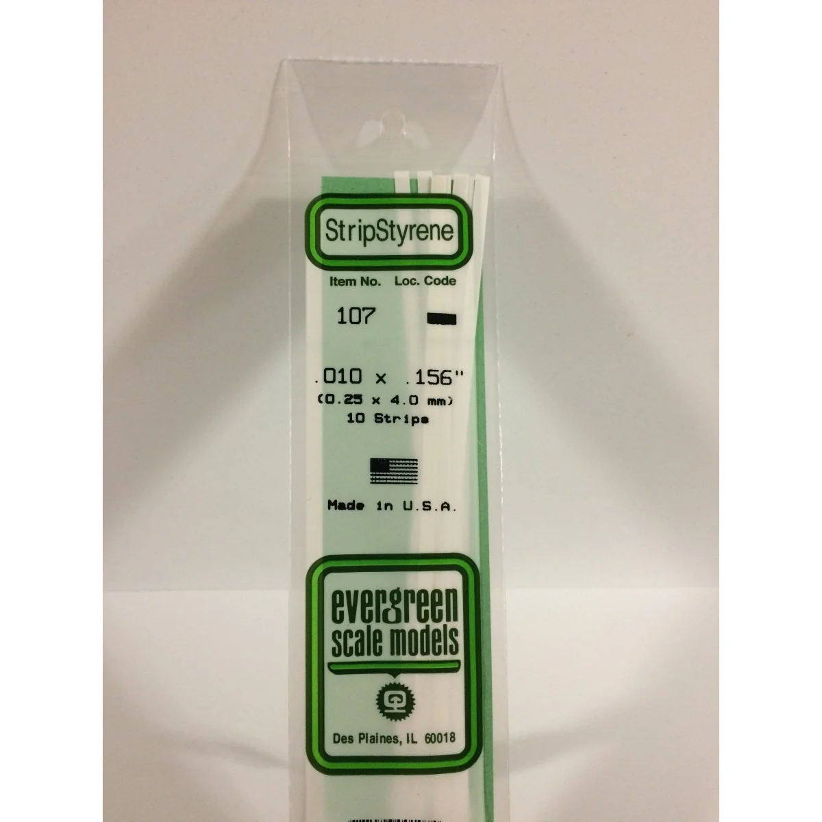 Wand 0.25x4.0x350mm Ref: 107 - Evergreen - S1370107 Wand 0.25x4.0x350mm Ref: 107 - Evergreen - S1370107