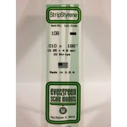 Wand 0.25x4.8x350mm Ref: 108 - Evergreen - S1370108
