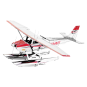Cessna 182 Metal Earth Seaplane Metal Earth MMS111 - 1 MMS111-Cessna 182 Metal Earth Seaplane - MMS111