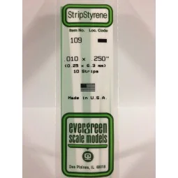 Wand 0.25x6.3x350mm Ref: 109 - Evergreen - S1370109