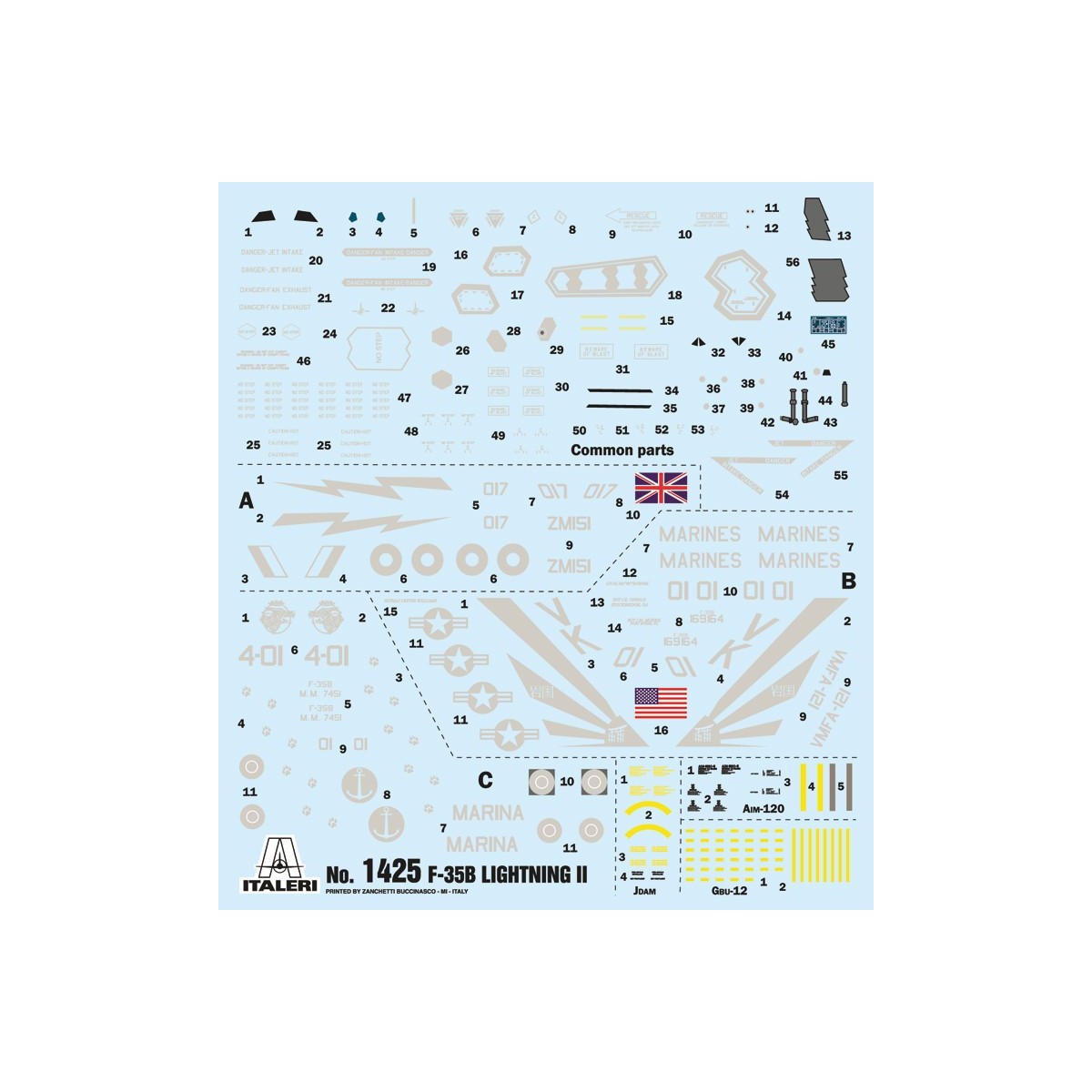 Jet F-35B Lightning II STOVL 1:72 Italeri Aircraft Italeri I1425 - 3