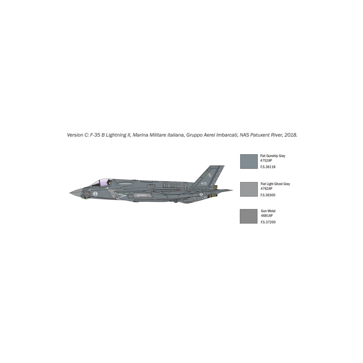 Jet F-35B Lightning II STOVL 1:72 Italeri Aircraft Italeri I1425 - 6 Jet F-35B Lightning II STOVL 1:72 Italeri Aircraft Italeri I1425 - 6