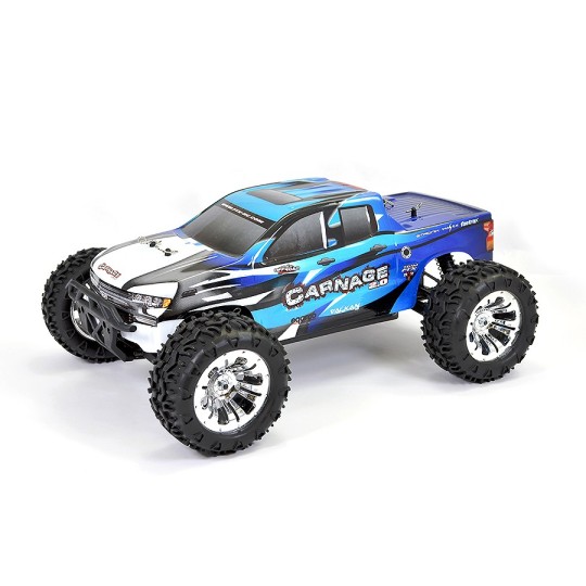 FTX5537B-Carnage 2.0 Brushed 4wd Blue 1/10 RTR FTX