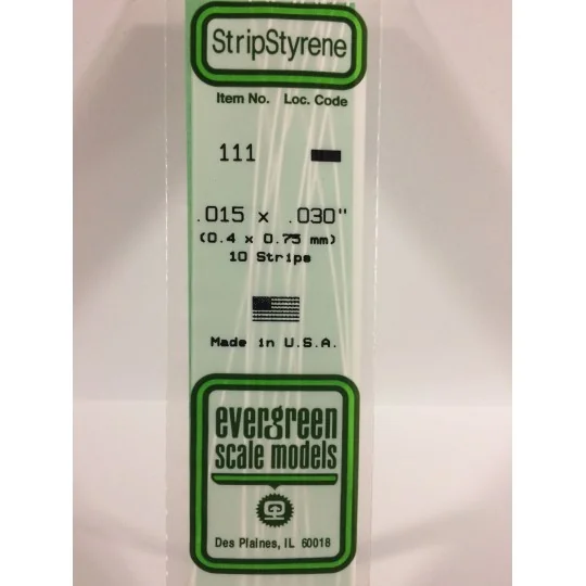 S1370111-Baguette 0.38x0.75x350mm Ref : 111 - Evergreen - S1370111