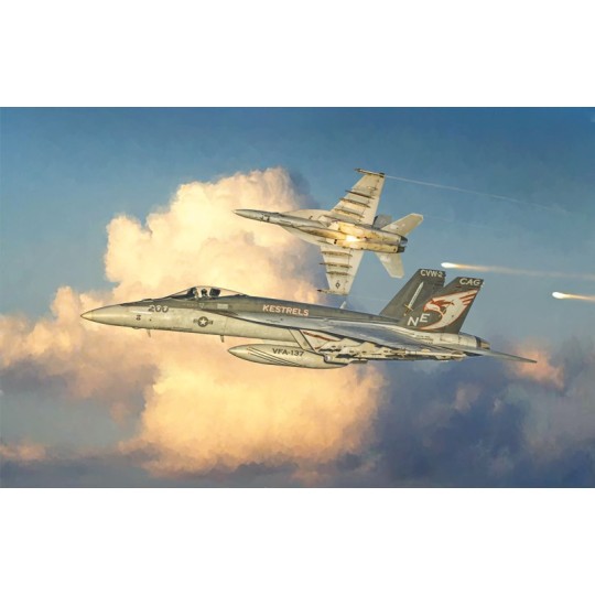 I2791-Avion F/A-18 E Super Hornet 1/48 Italeri