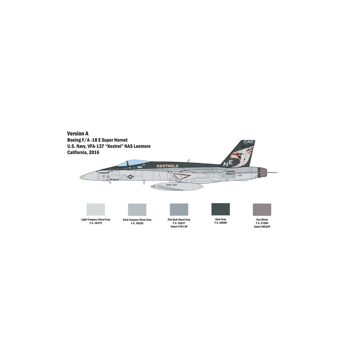 Avion F/A-18 E Super Hornet 1/48 Italeri Italeri I2791 - 4